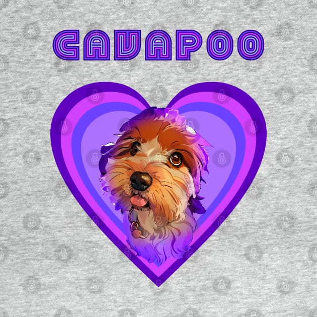 Cavapoo love (Purple rain) by Bassivus